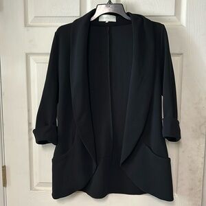 French Mauve size Medium Melanie Knit Jacket in black